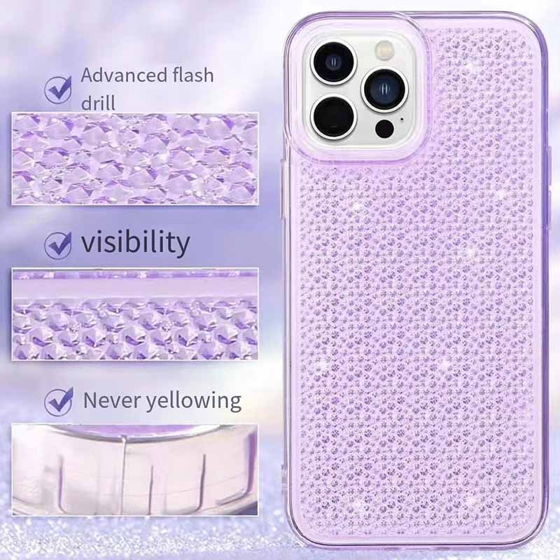 Фото Чохол TPU Shine на Apple iPhone 12 Pro / 12 (6.1") (Purple) на vchehle.ua