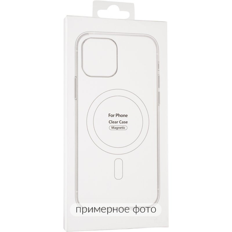 Фото TPU чехол Clear Case with Magnetic safe для Apple iPhone 16e (6.1") (Clear) в магазине vchehle.ua