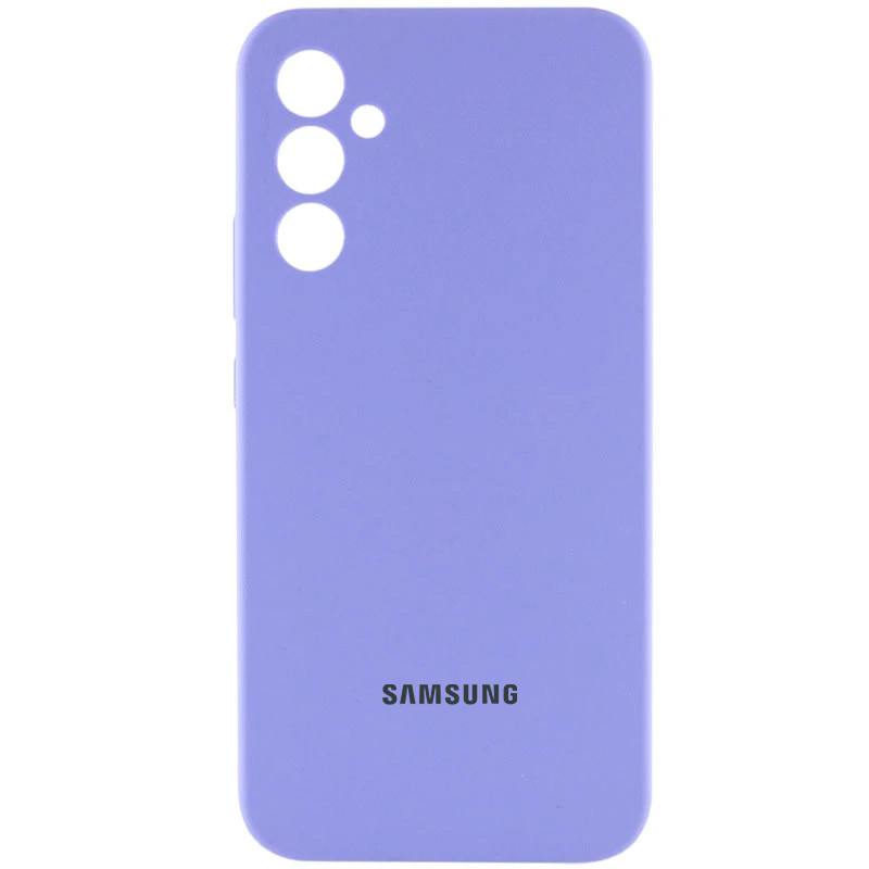 Чехол Silicone Cover Lakshmi Full Camera (AA) with logo для Samsung Galaxy A35 (Сиреневый / Dasheen)