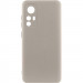 Чехол TPU GETMAN Liquid Silk Full Camera для Xiaomi Redmi Note 12S (Песочный / Sand)