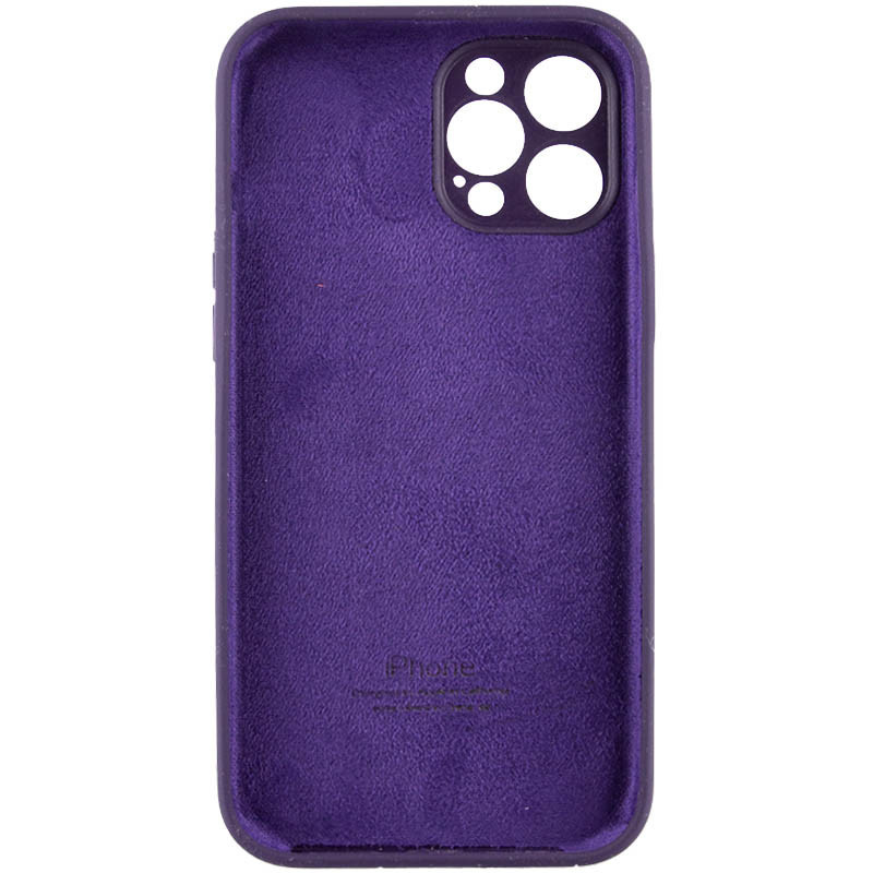 Чехол Silicone Case Full Camera Protective (AA) NO LOGO для Apple iPhone 12 Pro (6.1") (Фиолетовый / Elderberry) в магазине vchehle.ua