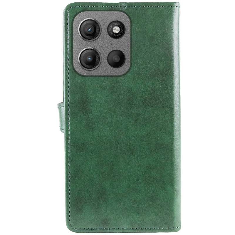 Фото Кожаный чехол-книжка GETMAN Gallant (PU) для Motorola Moto G15 4G (Зеленый) в магазине vchehle.ua