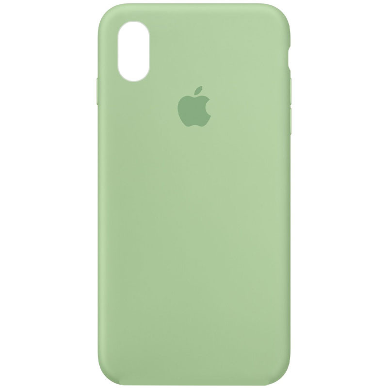 Чохол Silicone Case Full Protective (AA) на Apple iPhone XR (6.1") (Зелений / Pistachio)