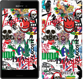 

Чехол Many different logos для Sony Xperia Z3+ Dual 638018