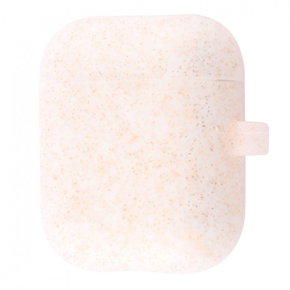 Silicone Case Slim with Carbine for AirPods 2 (white_gold)