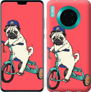 

Чохол Мопс на велосипеді на Huawei Mate 30 Pro 875572