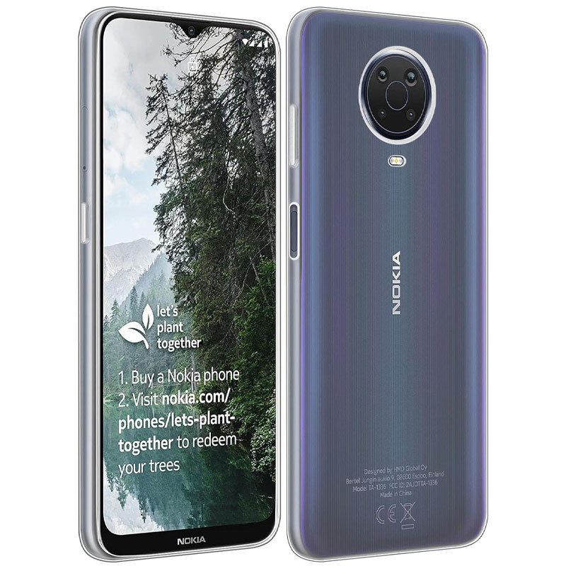 TPU чехол Epic Transparent 1,0mm для Nokia G20 / G10 / 6.3 (Бесцветный (прозрачный)) в магазине vchehle.ua