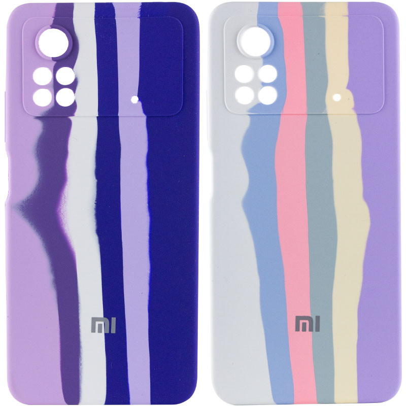 Чехол Silicone Cover Full Rainbow для Xiaomi Poco X4 Pro 5G