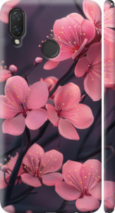 Чехол Пурпурная сакура для Huawei P Smart+