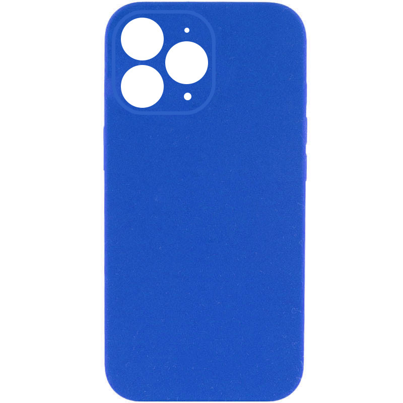 Чохол Silicone Case Full Camera Protective (AA) NO LOGO на Apple iPhone 12 Pro (6.1") (Синій / Capri Blue)