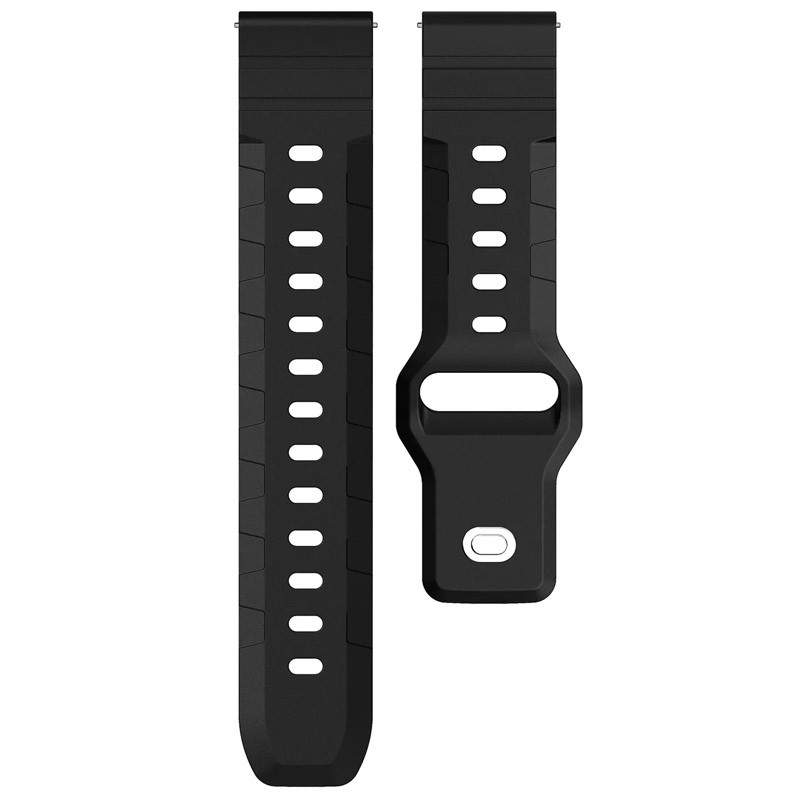 Силіконовий ремінець Defense для Smart Watch 22mm (Black) в магазині vchehle.ua