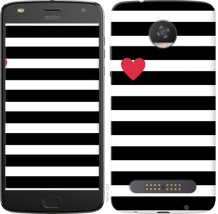 

Чехол Черно-белые полосы для Motorola Moto Z2 Play 752150