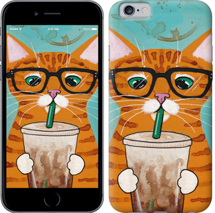Чохол Зеленоокий кіт в окулярах на iPhone 6