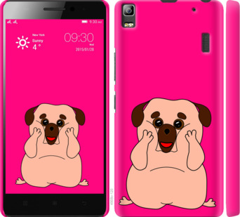 

Чехол Весёлый мопс для Lenovo A7000 928381