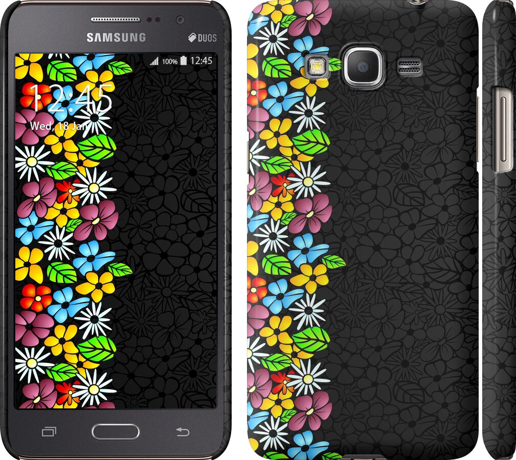 

Чохол квітковий орнамент на Samsung Galaxy Grand Prime G530H 102156
