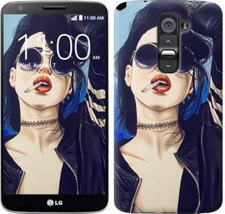 

Чохол Дівчина на стилі на LG G2 643774