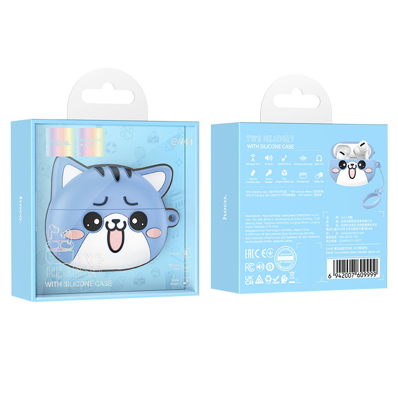 Беспроводные TWS наушники Hoco EW48 (Glacier Cat) в магазине vchehle.ua