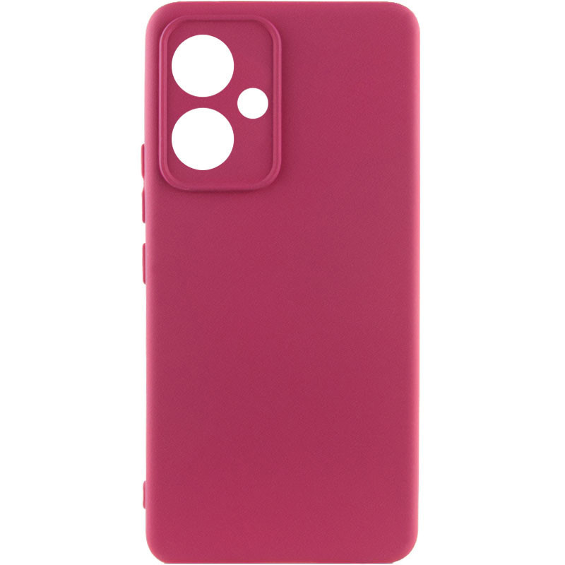 Чохол Silicone Cover Lakshmi Full Camera (AA) на ZTE Blade A75 4G (Бордовий / Marsala)