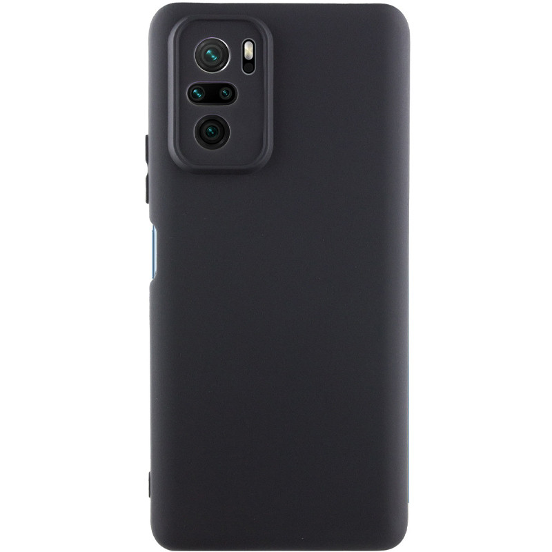 Чохол Silicone Cover Lakshmi Full Camera (AA) на Xiaomi Redmi Note 10 / Note 10s / Poco M5s (Чорний / Black)