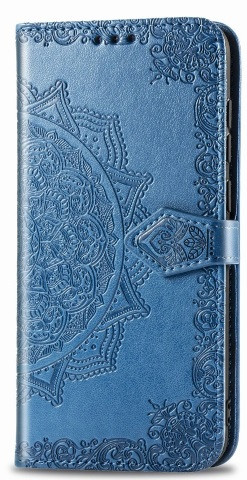 Шкіряний чохол (книжка) Art Case з візитницею на Xiaomi Redmi Note 6 Pro (Синій)