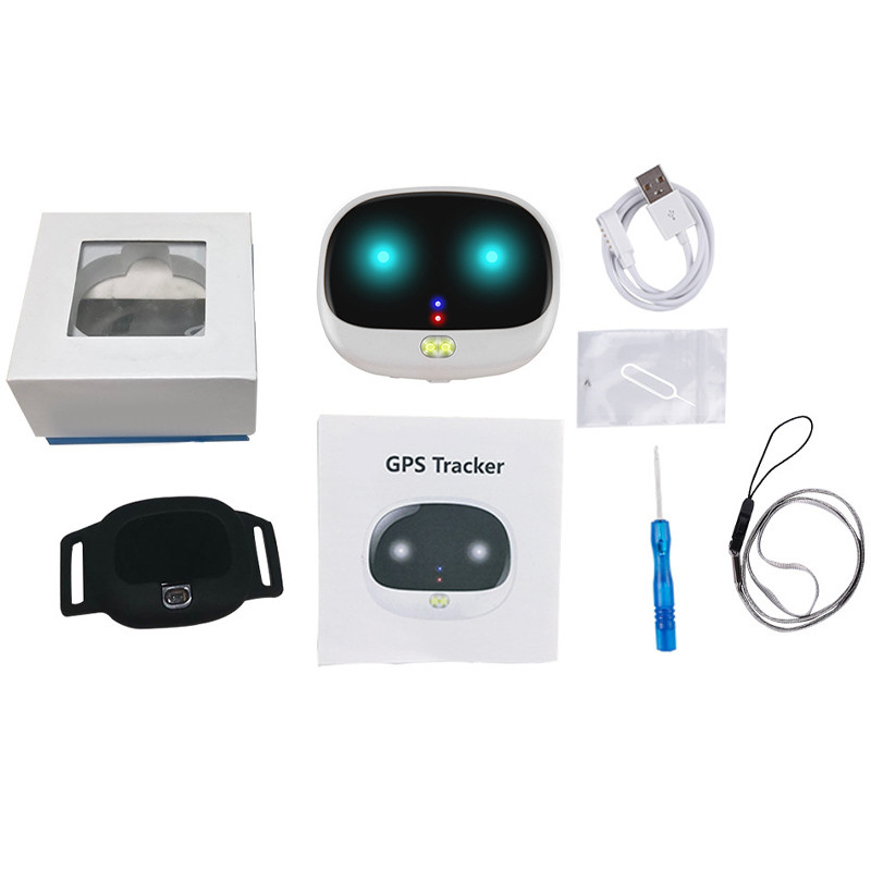 Купить Трекер GPS для животных V43 Pet Tracker SIM (4GLTE+3GWCDMA+2GGSM) 500mAh (White) на vchehle.ua