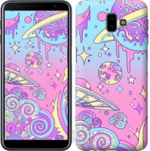 Чехол Розовая галактика для Samsung Galaxy J6 Plus 2018