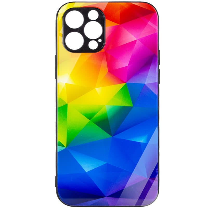 TPU+Glass чехол Diversity для Apple iPhone 12 Pro Max (6.7") (Rainbow)