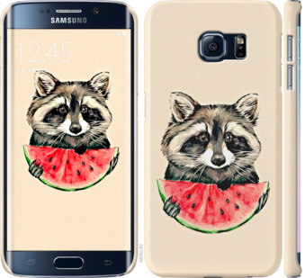 

Чехол Енотик с арбузом для Samsung Galaxy S6 Edge G925F 799527