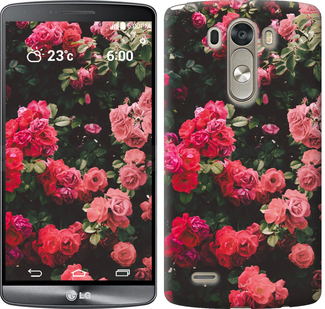 

Чехол Куст с розами для LG D856 Dual G3 639259