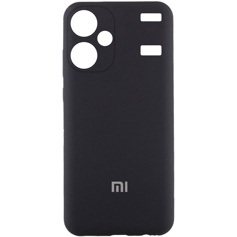 Чехол Silicone Cover Lakshmi Full Camera (AA) with logo для Xiaomi Redmi Note 13 Pro+ (Черный / Black)