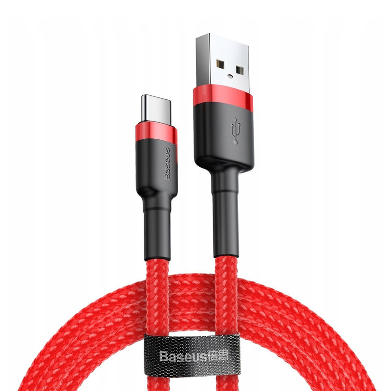 

Дата кабель Baseus Cafule Type-C Cable 3A (1m) (CATKLF) (CATKLF-B) (Червоний) 768361