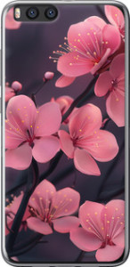Чохол Пурпурна сакура на Xiaomi Mi Note 3