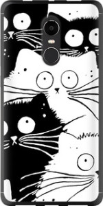 Чехол Коты v2 для Xiaomi Redmi Note 4 (Snapdragon)