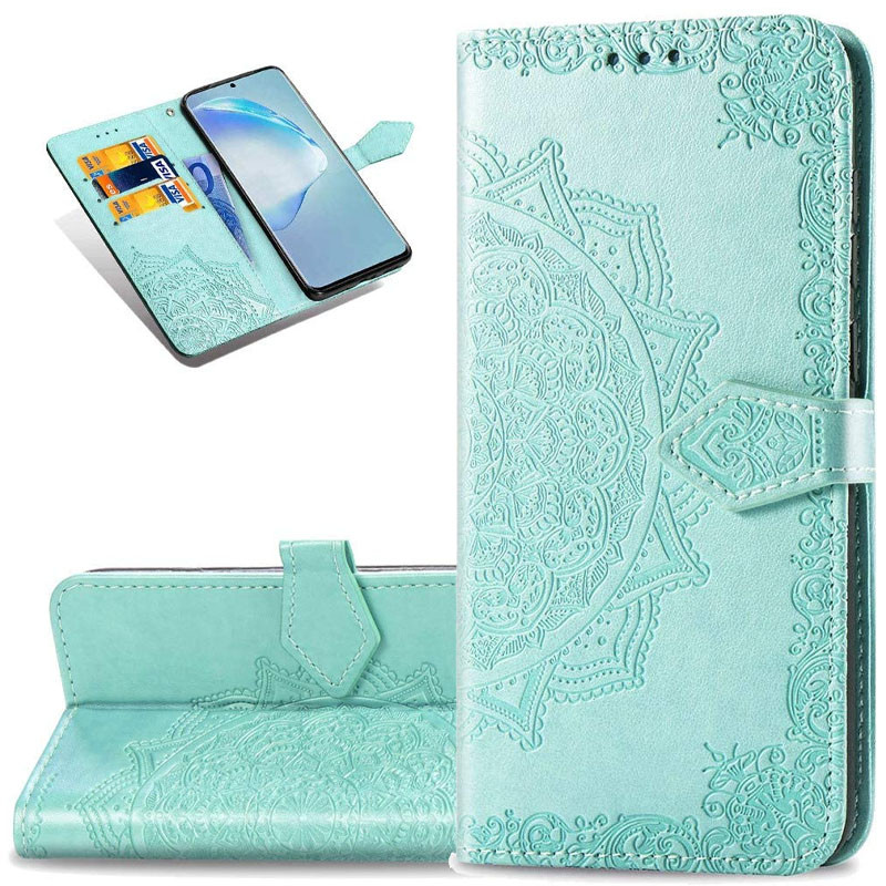 Фото Кожаный чехол (книжка) Art Case с визитницей для Samsung Galaxy A11 / M11 (Бирюзовый) на vchehle.ua