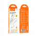 Дата кабель Hoco X114 Energy Type-C to Type-C 60W (1m) (White) в магазине vchehle.ua
