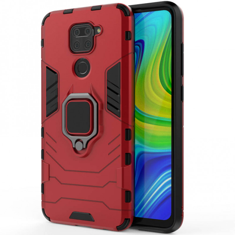 

Ударостійкий чохол Transformer Ring for Magnet на Xiaomi Redmi Note 9 / Redmi 10X (Червоний / Dante Red) 904599