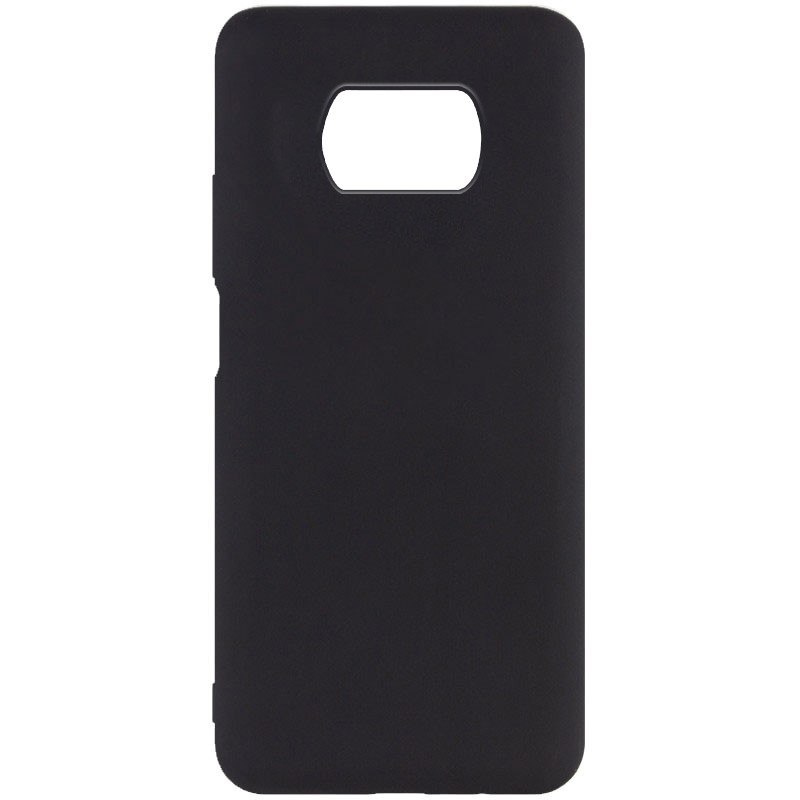 Уценка Чехол Silicone Cover Full without Logo (A) для Xiaomi Poco X3 NFC / Poco X3 Pro (Дефект упаковки / Черный / Black)