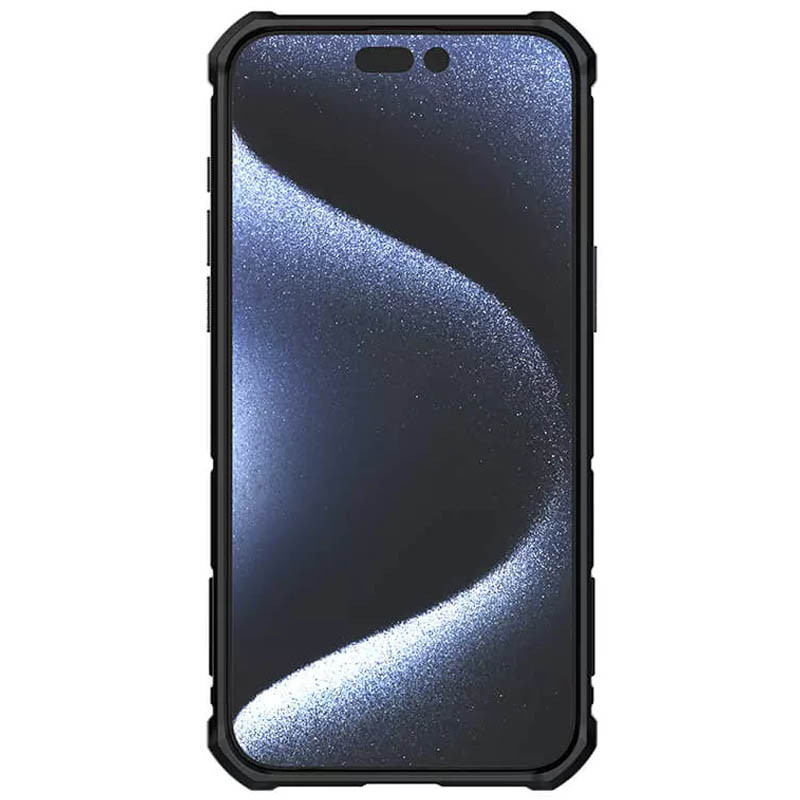 TPU+PC чехол Nillkin CamShield Armor (шторка на камеру) для Apple iPhone 15 Pro Max (6.7") (Зеленый) в магазине vchehle.ua