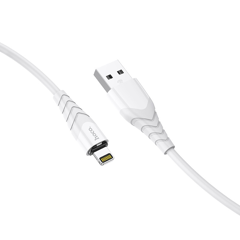 Фото Дата кабель Hoco X63 "Racer" USB to Lightning (1m) (Білий) в маназині vchehle.ua