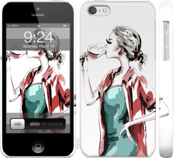 

Чохол Дівчина з келихом на iPhone 5c 841280