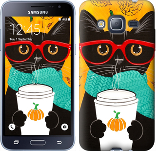 

Чохол Осінній кіт на Samsung Galaxy J3 Duos (2016) J320H 580876