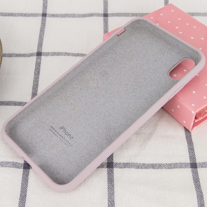 Фото Чехол Silicone Case Full Protective (AA) для Apple iPhone XS Max (6.5") (Серый / Lavender) в магазине vchehle.ua