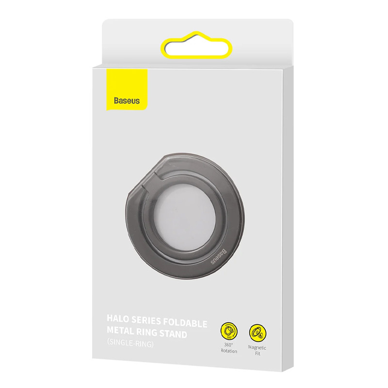 Заказать Держатель для телефона Baseus Halo Series Foldable Metal Ring (Single ring) (SUCH00001) (Grey) на vchehle.ua