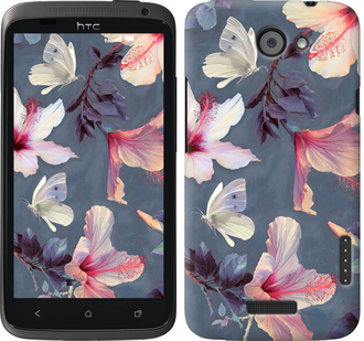 

Чохол Намальовані квіти на HTC One X+ 596167