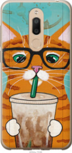 Чехол Зеленоглазый кот в очках для Meizu M6T