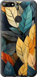 

Чохол Кольорове листя для Huawei Y7 Prime (2018) 1629939