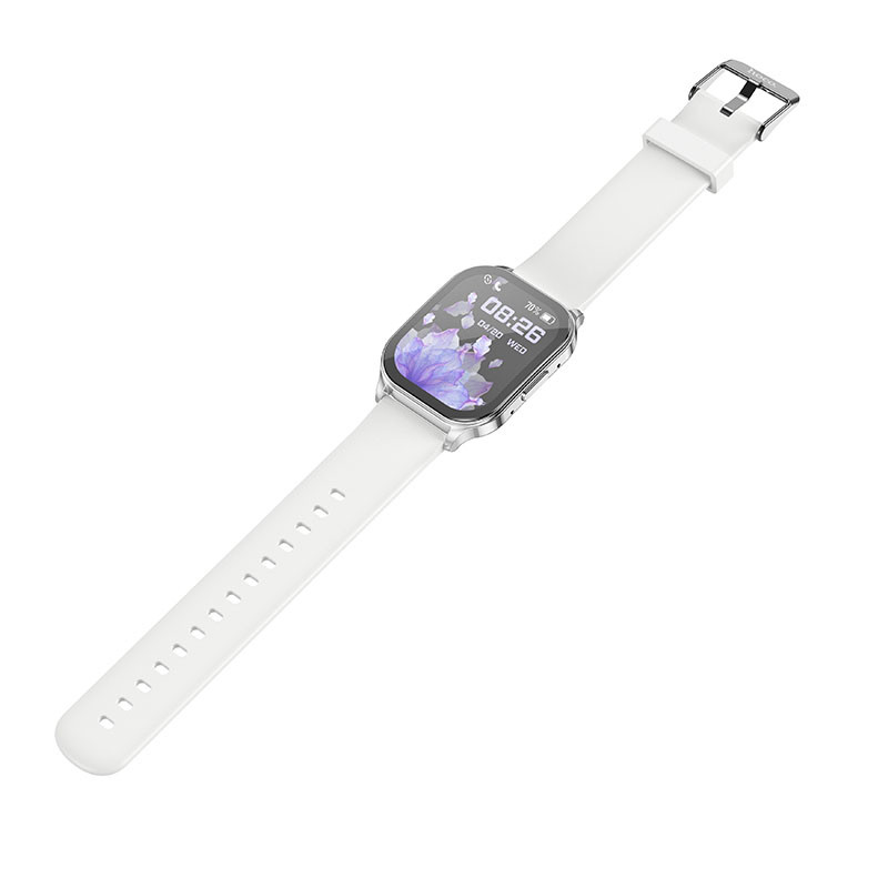 Фото Смарт-часы Hoco Smart Watch Y19 Amoled Smart sports watch (call version) (Bright Silver) на vchehle.ua