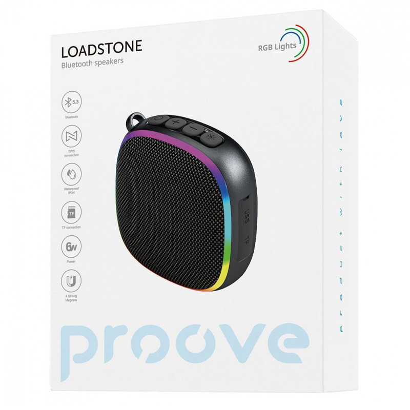 Фото Уцінка Bluetooth Колонка Proove Loadstone 6W (Розкрита упаковка / Black) в маназині vchehle.ua