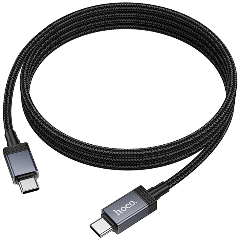 Дата кабель Hoco X118 Generic with display Type-C to Type-C 60W (1m) (Black) в магазині vchehle.ua