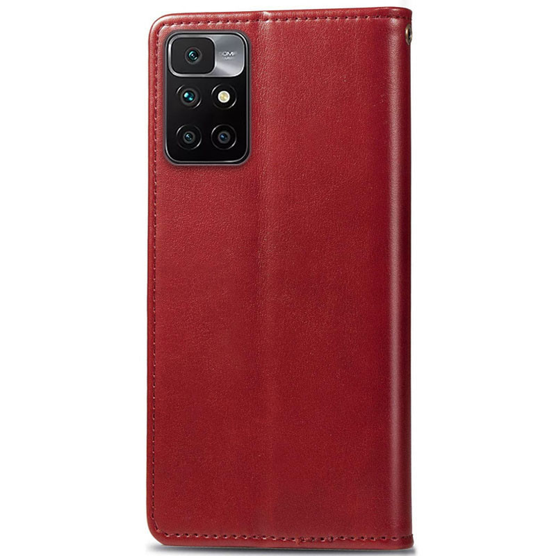 Фото Кожаный чехол-книжка GETMAN Gallant (PU) для Xiaomi Redmi 10 (Красный) в магазине vchehle.ua